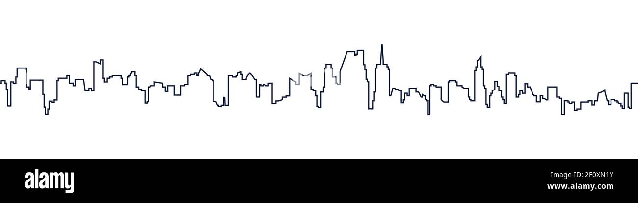 City landscape, icon, vector illustration isolated on white background ...