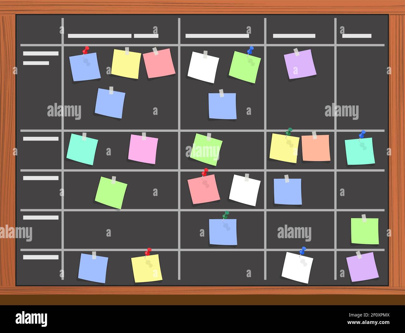 Tasks sticky Cut Out Stock Images & Pictures - Alamy