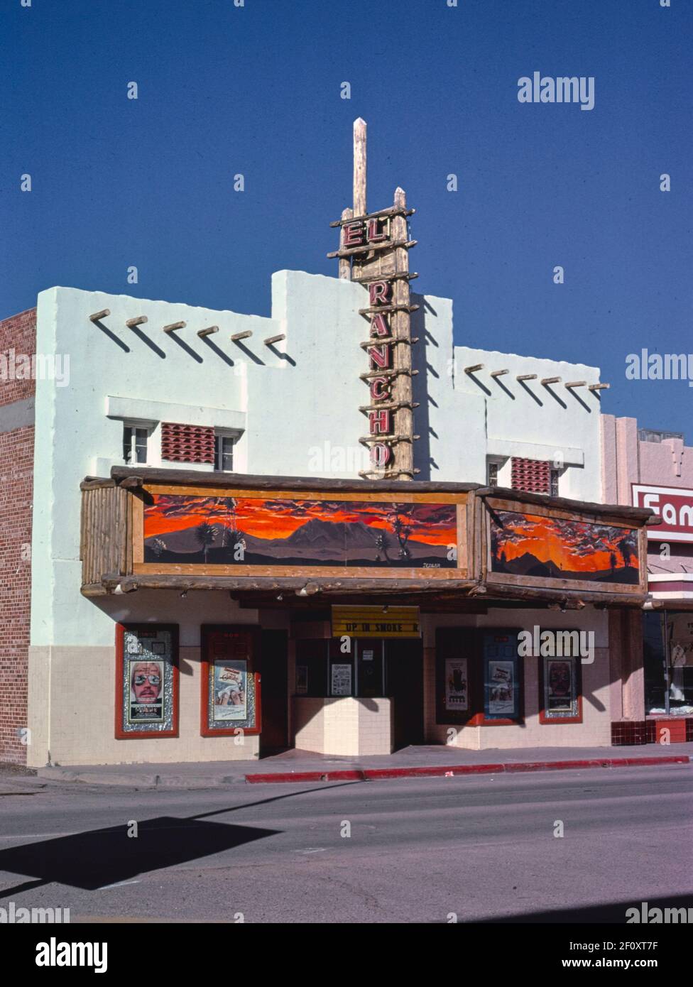 El Rancho Theater -  Pine Street -  Deming -  New Mexico ca. 1979 Stock Photo