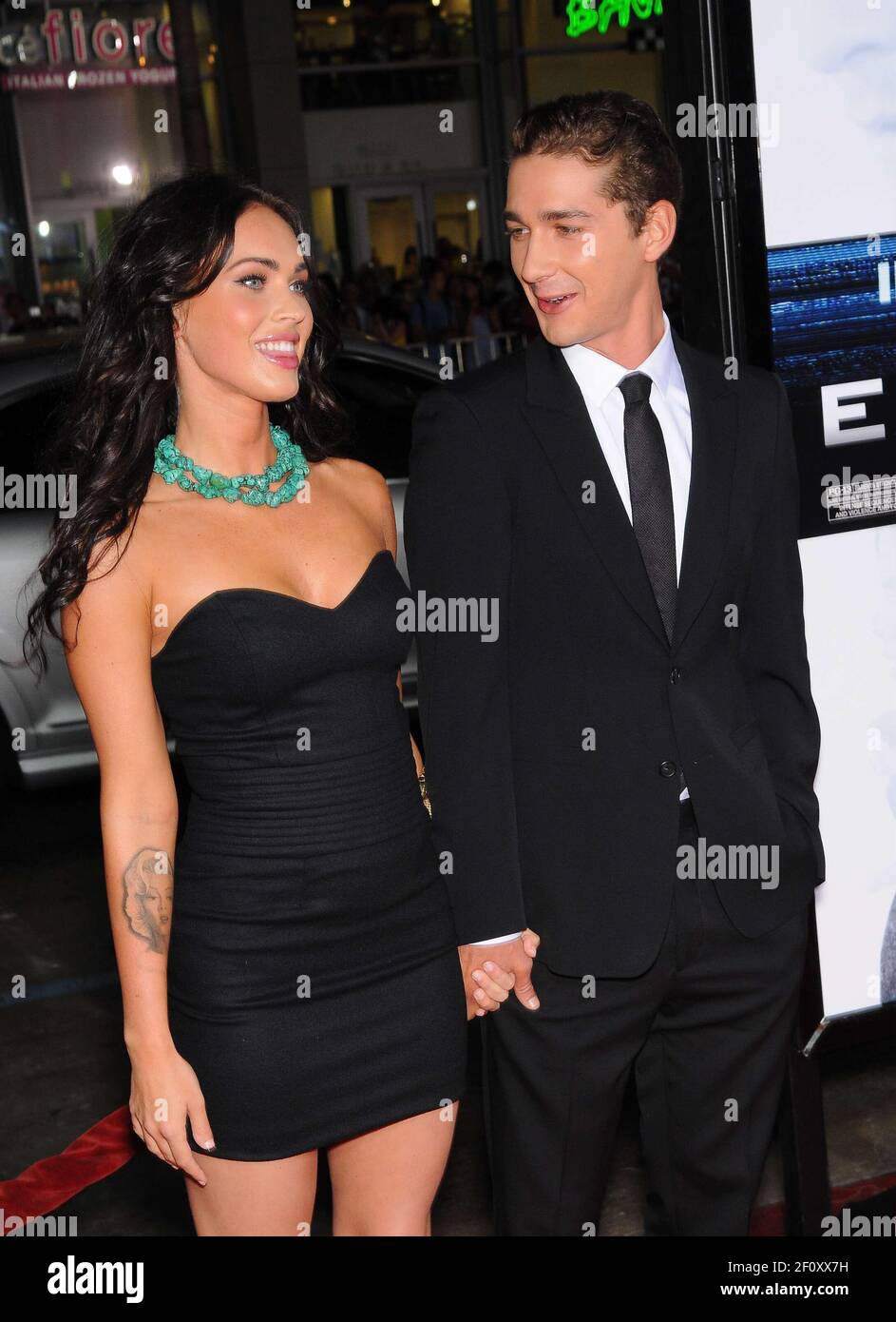 Megan Fox and Shia LaBeouf. 16 September 2008 Hollywood, California