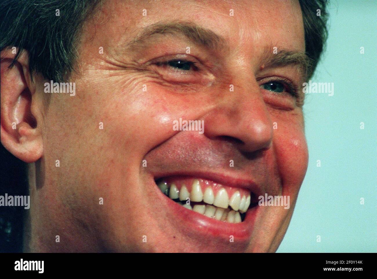 Tony Blair Labour Leader in relaxed mood during the Labour Party