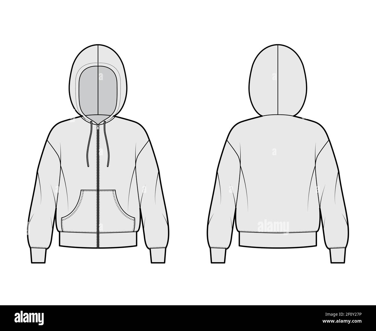 Technical sketch for men hoodie Mockup template hoody 5609518 Vector Art  at Vecteezy