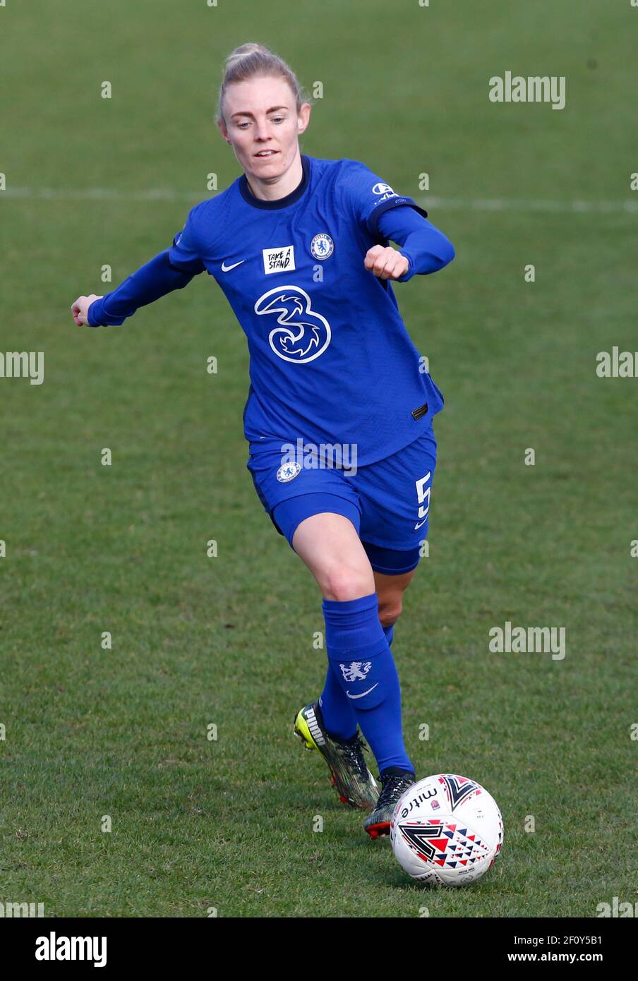 Dagenham, UK. 07th Mar, 2021. DAGENHAM, ENGLAND - MARCH 07: Sophie Ingle of Chelsea during Barclays FA Women's Super League match between West Ham United Women and Chelseaat The Chigwell Construction Stadium on 07th March, 2021 in Dagenham, England Credit: Action Foto Sport/Alamy Live News Stock Photo