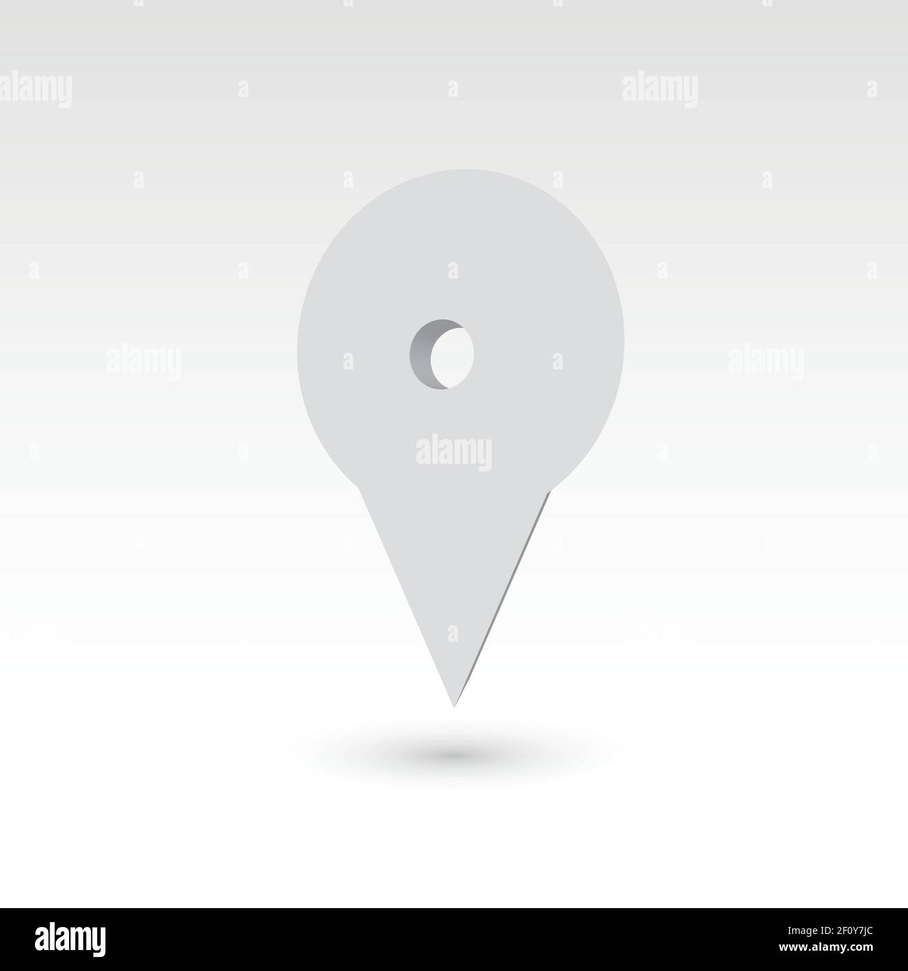 Map pointer - 3D vector object Stock Vector