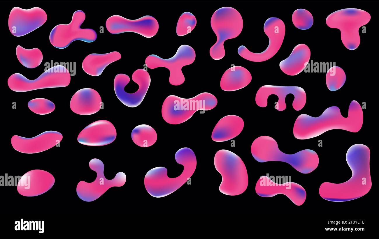 Amorphous smooth shapes Stock Vector Images - Alamy