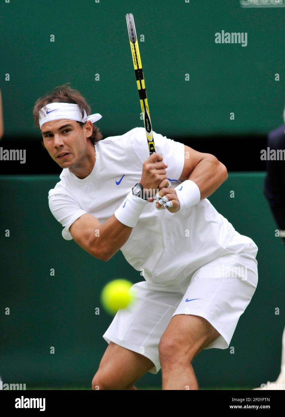 WIMBLEDON 2011. 1st Day. R.NADEL V MICHAEL RUSSELL  20/6/2011. PICTURE DAVID ASHDOWN Stock Photo