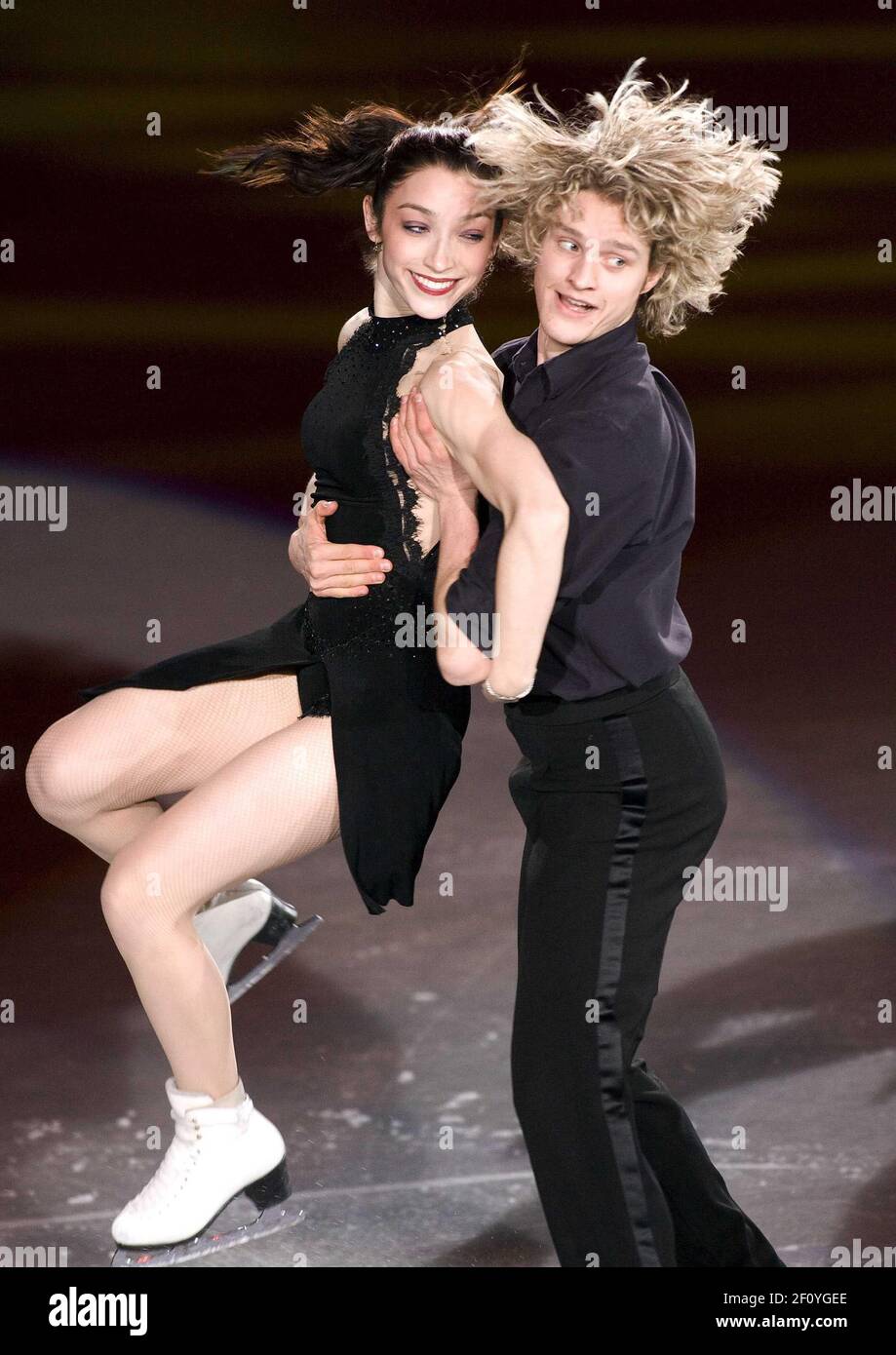 14 December 2008 - Goyang, South Korea : Ice Dance 3rd place Meryl Davis  and Charlie White from USA performs during the gala exhibition for the ISU  Grand Prix of Figure Skating