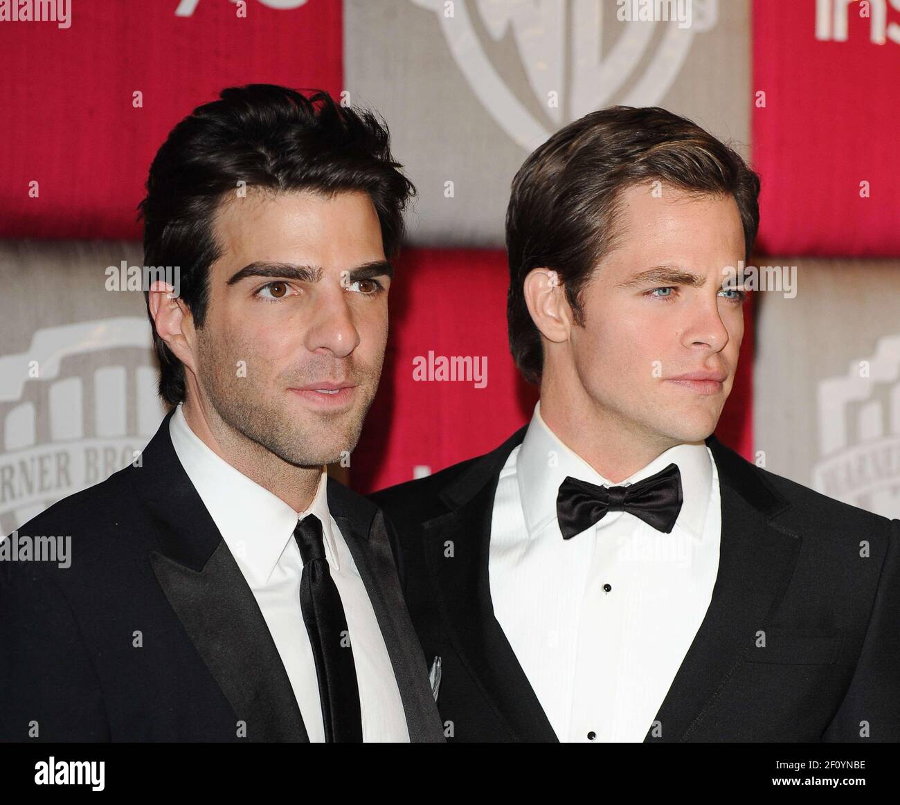 Zachary Quinto and Chris Pine. 11 January 2009, California. The 66th Golden  Globe Awards - In Style Warner Brothers Party held at The Beverly Hilton  Hotel. Photo Credit: Giulio Marcocchi/Sipa Press./InStyleG gm.188/0901122155
