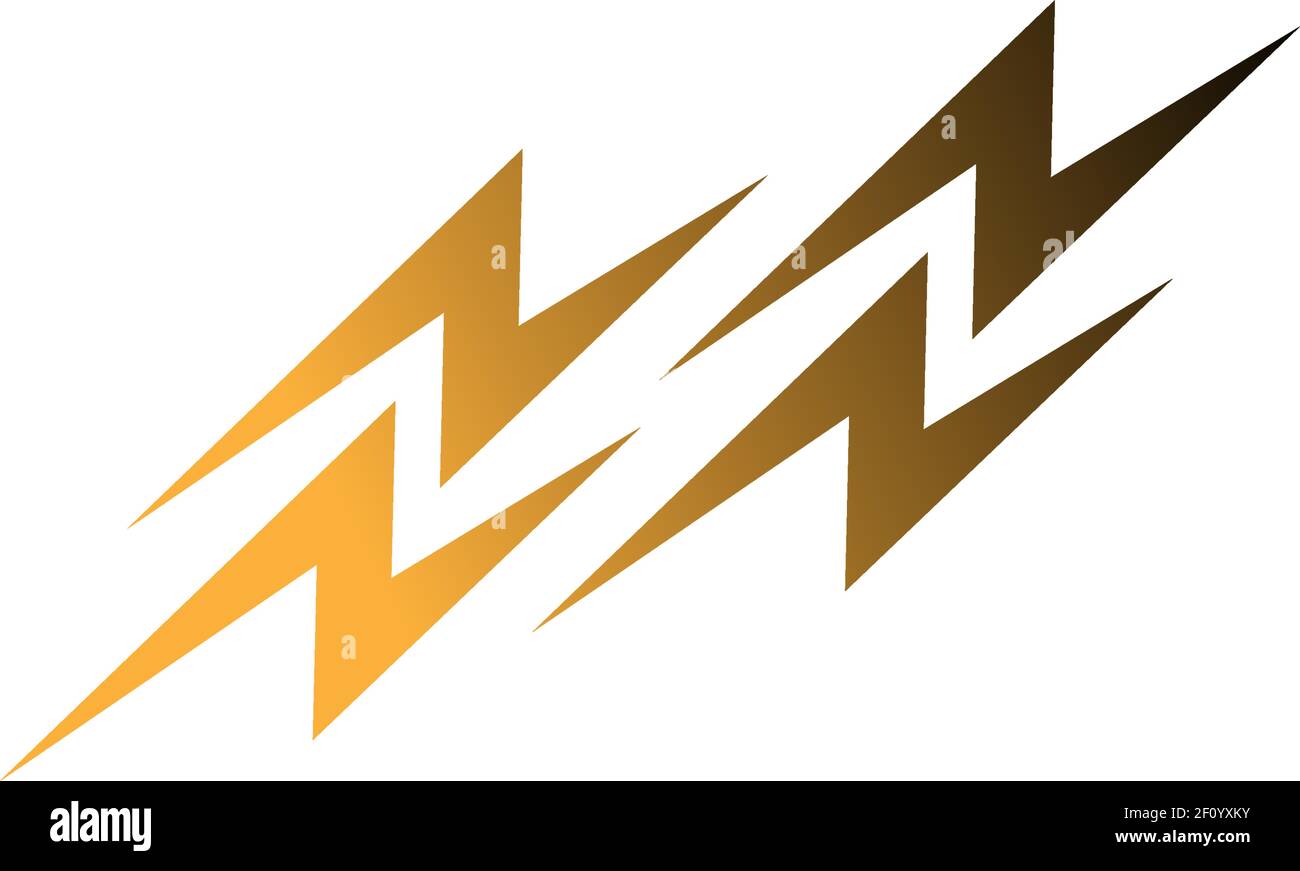 Power symbol lightning icon logo design vector illustrtation Stock Vector