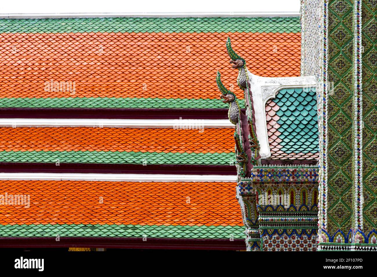 Bangkok the temple sky and colors religion mosaic Stock Photo - Alamy