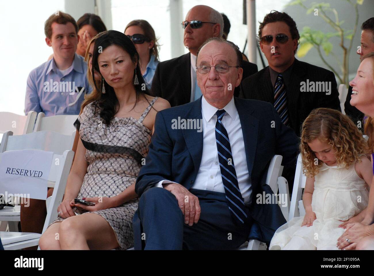Rupert Murdoch and wife Wendi. 21 April, 2009, Hollywood, CA. Hugh Jackman Hand & Footprint