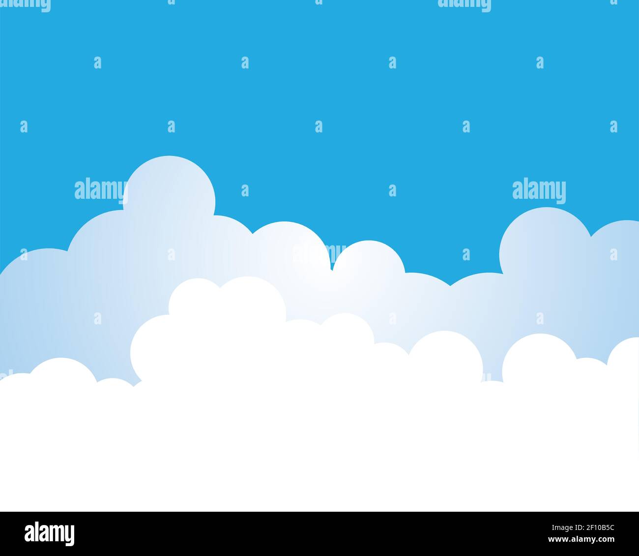 Blue sky with cloud clouds formation Stock Vector Images - Alamy