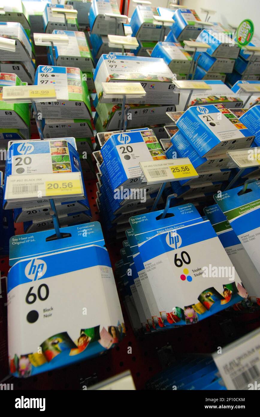 04 May 2009 Surrey, B.C., Canada HewlettPackard printer cartridges
