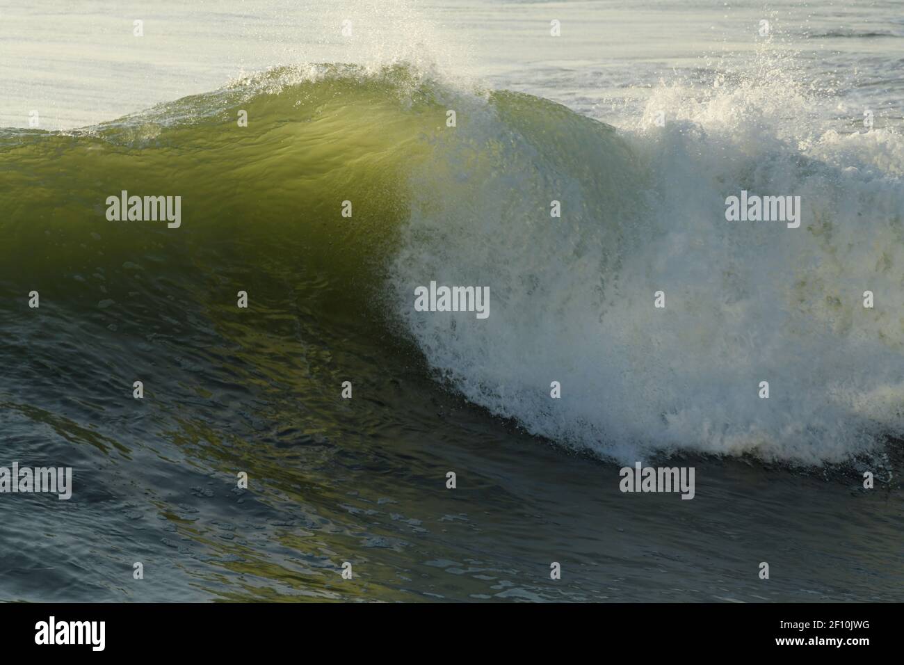 Wave crashing, seascape, waves close up, water energy, force of nature, backgrounds, grunge, concepts, Durban, South Africa, motion, movement, sea Stock Photo
