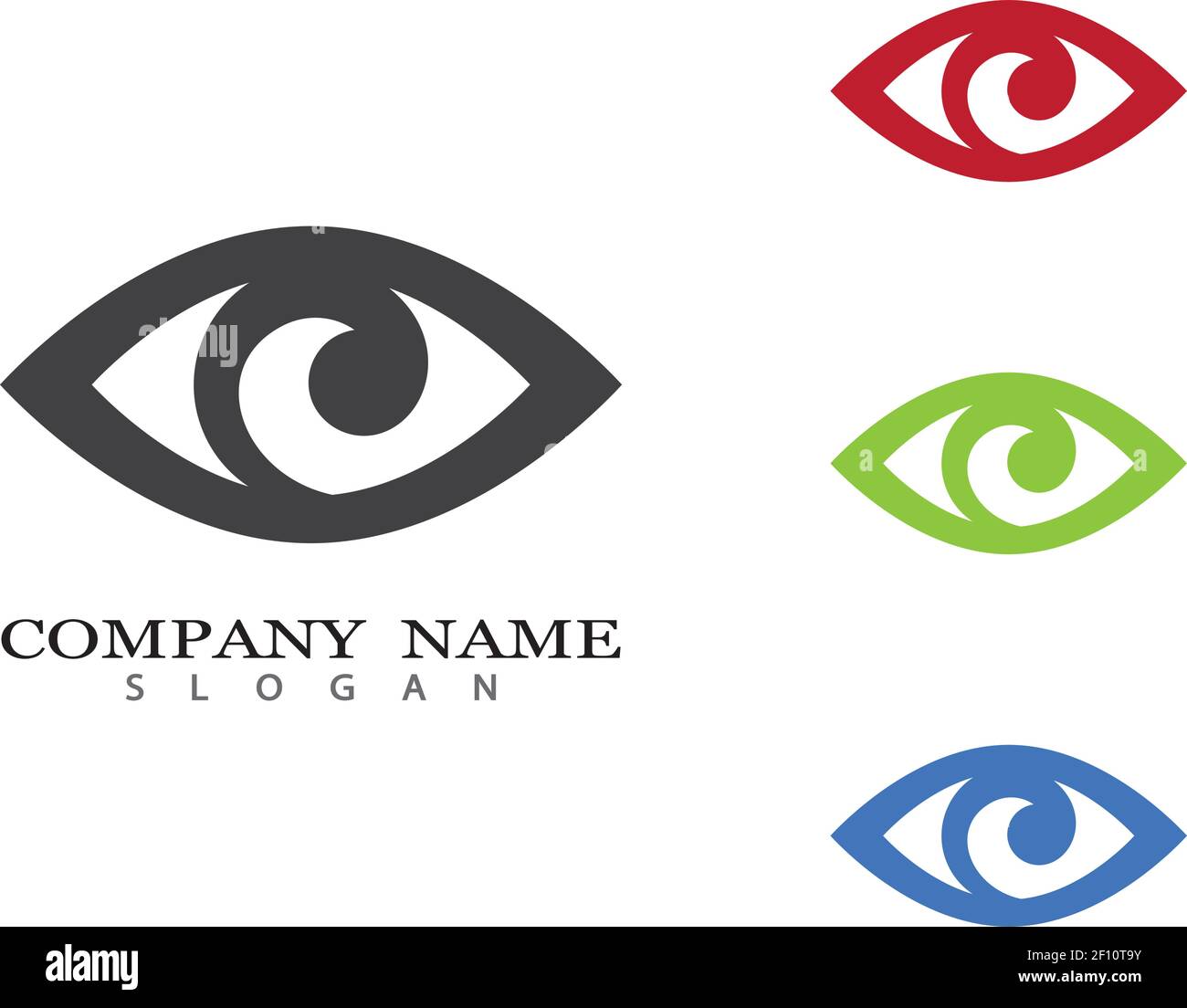 Branding Identity Corporate Eye Care vector logo design Stock Vector ...