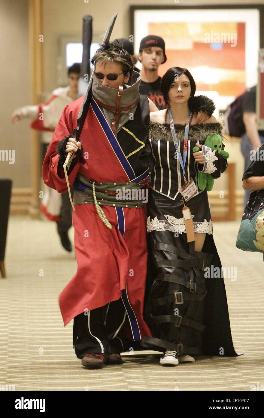 14 August 2009 - Indianapolis, IN - Gen Con attendees dressed as characters from anime and videogames walk through the Westin Hotel in Downtown Indianapolis. Gen Con is an international gamer convention 14 August 2009 - Indianapolis, IN - Gen Con attendees dressed as characters from anime and videogames walk through the Westin Hotel in Downtown Indianapolis. Gen Con is an international gamer convention
