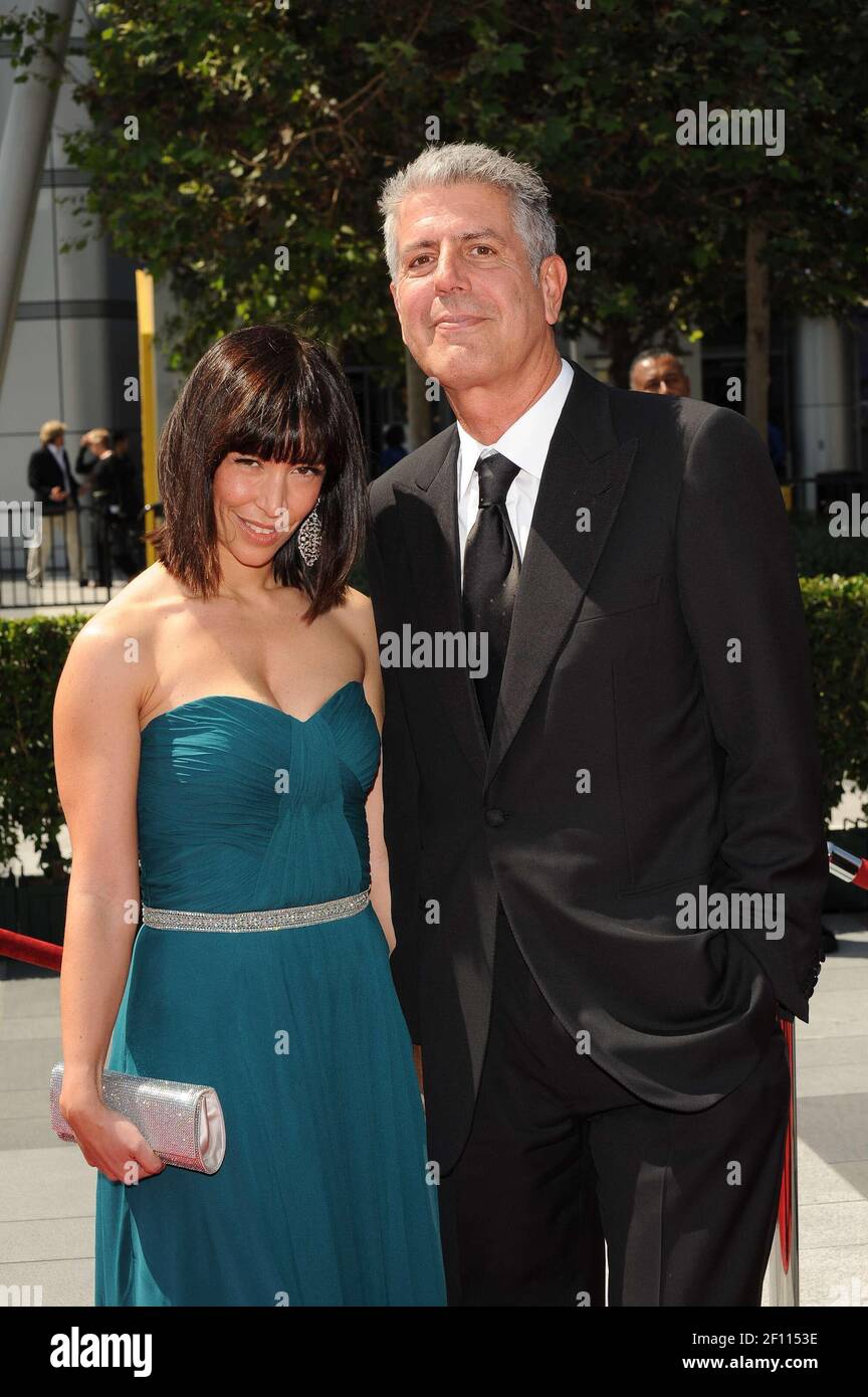 Anthony Bourdain and wife Ottavia Busia. 12 September 2009, Los Angeles