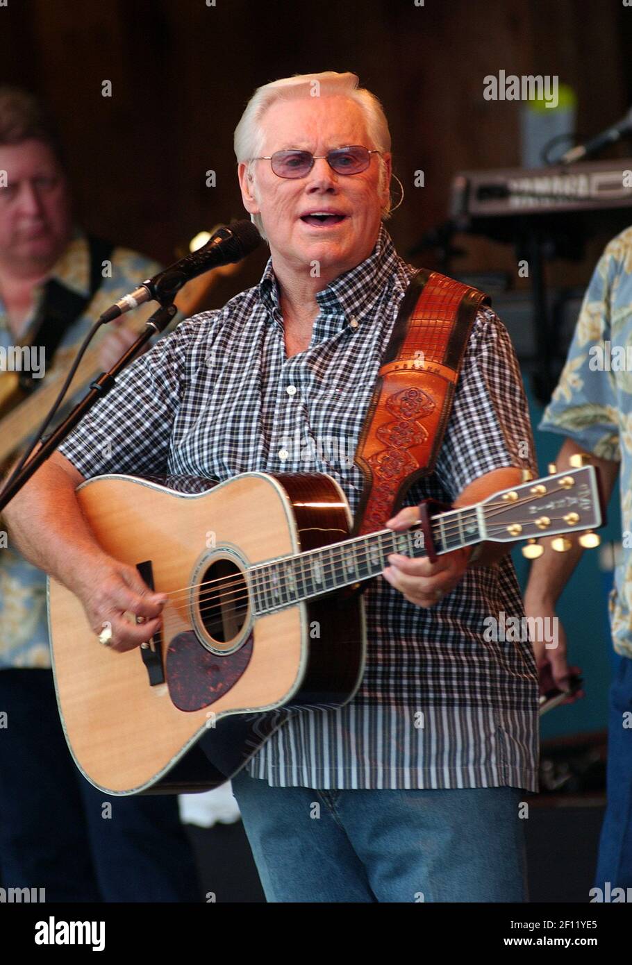July 15, 2005; Morristown, OH, USA; Country music star GEORGE JONES performs at the 29TH ANNUAL 'JAMBOREE IN THE HILLS 2005'. Mandatory Credit: Photo by Jason Nelson/AdMedia (Â©) Copyright 2005 by Jason Nelson /Sipa USA Stock Photo