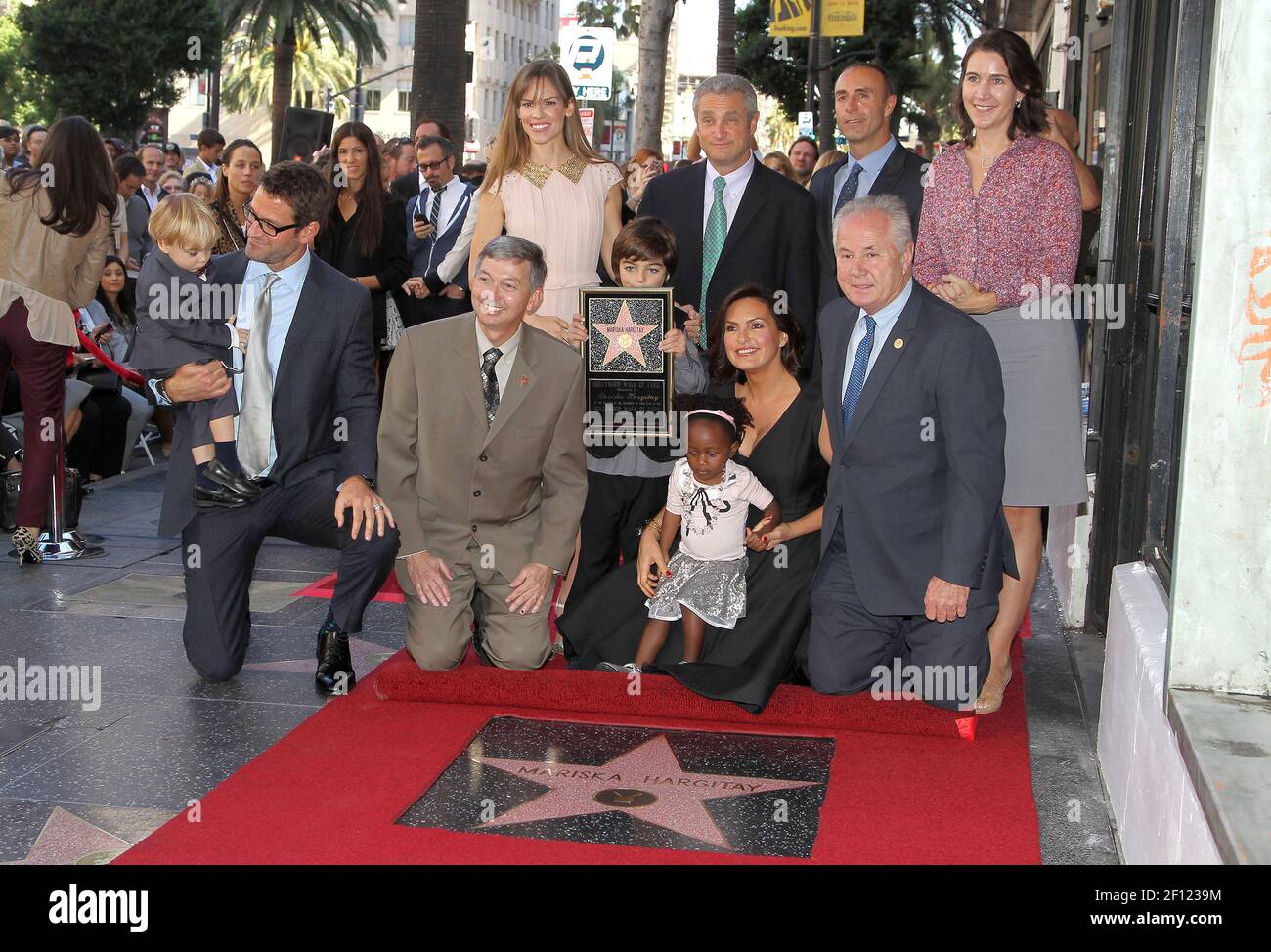 08 November 2013 - Hollywood, California - Hilary Swank. Ceremony honoring Mariska Hargitay with a Star. Photo Credit: Kevan Brooks/AdMedia/Sipa USA Stock Photo