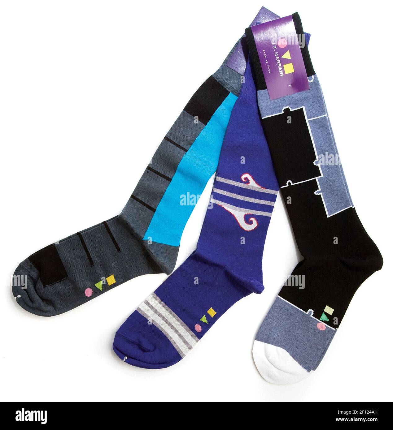 These groovy socks by V.K. Nagrani are made for the man who's confident  enough to stray from basic black. (Photo by Ross Hailey/Fort Worth  Star-Telegram/MCT/Sipa USA Stock Photo - Alamy