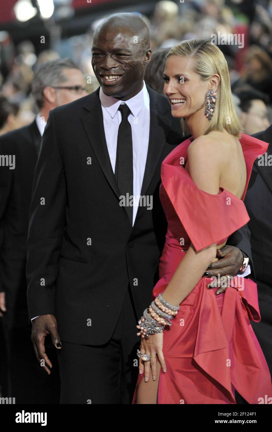 Seal and wife Heidi Klum arrive at the 81st annual Academy Awards in