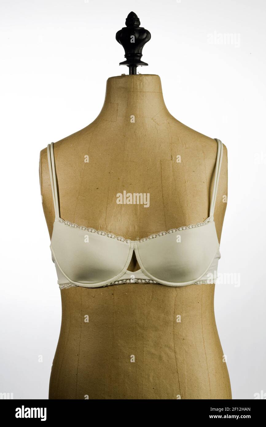 Here's a bra that's too small. Note the bunching of the band