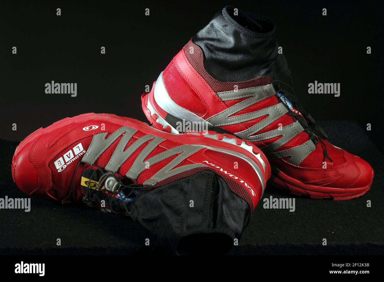 The Salomon LAB shoes include a built-in gaiter. Gaiters come in different  styles. A low gaiter is ankle length, 8-12 inches high typically, while a  calf high gaiter measures around 15-18 inches,