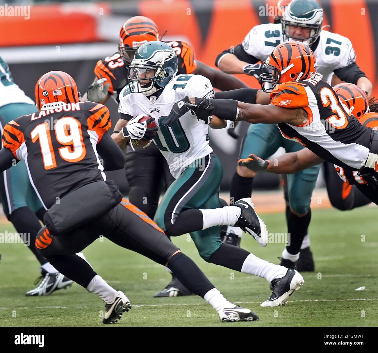 DeSean Jackson #10 of the Philadelphia Eagles runs with the ball against  the New Orleans Saints Stock Photo - Alamy