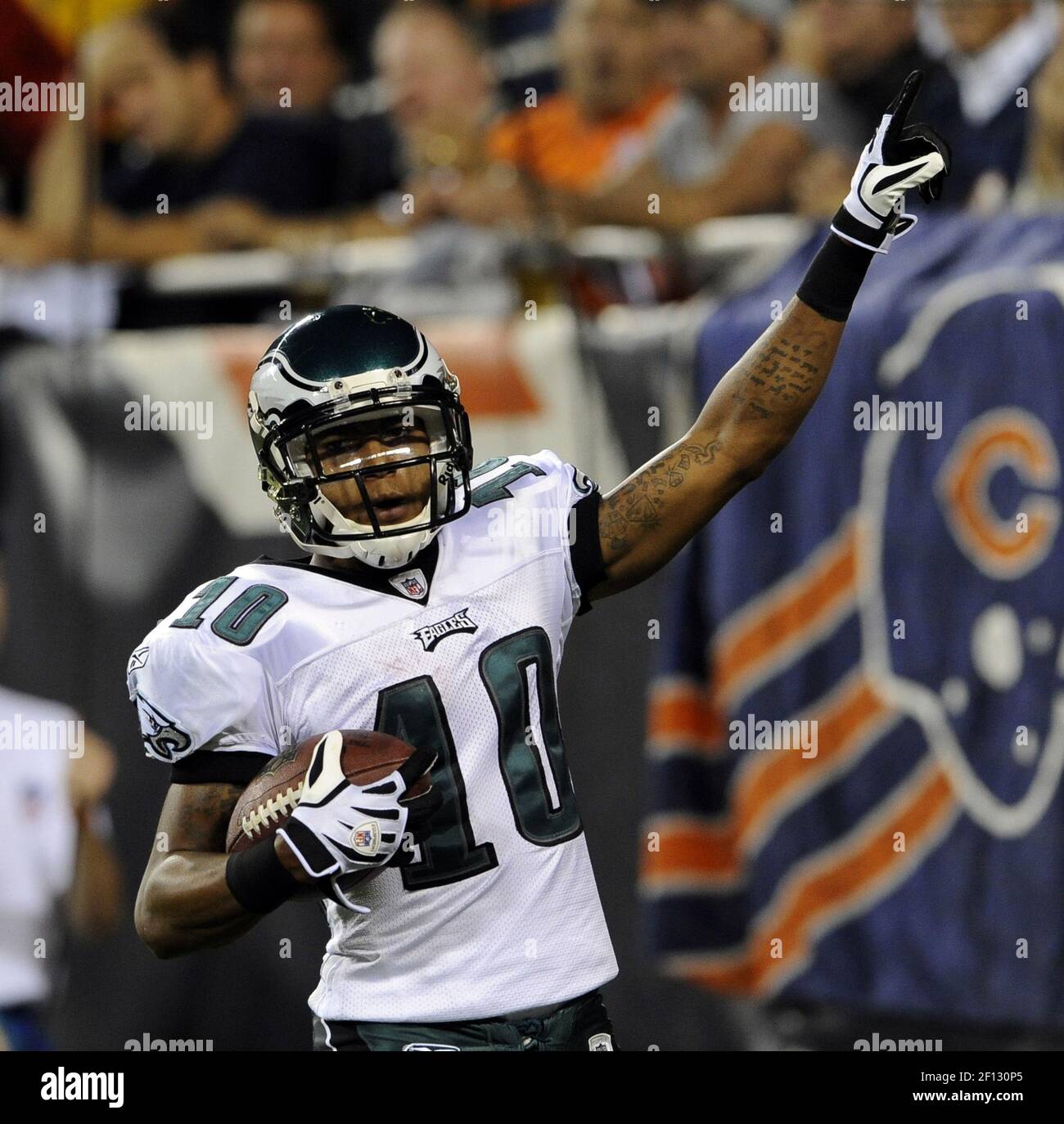 Philadelphia, United States. 08th Sep, 2019. Philadelphia Eagles wide  receiver DeSean Jackson (10) celebrates after scoring a touchdown during  the first half against the Washington Redskins at Lincoln Financial Field  in Philadelphia