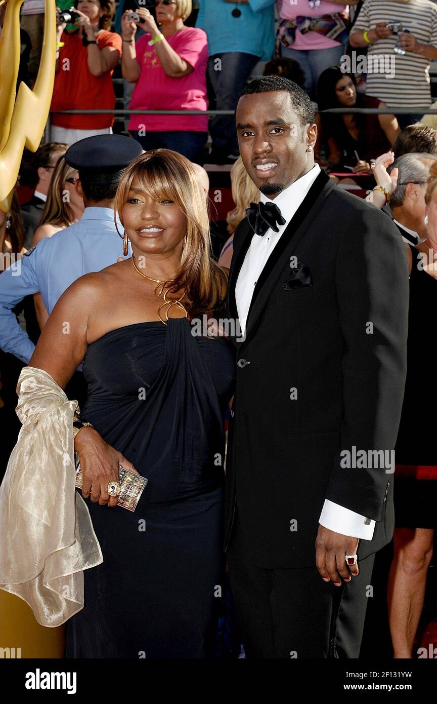 Sean Diddy Combs and mother Janice Combs arrive at the 60th Annual