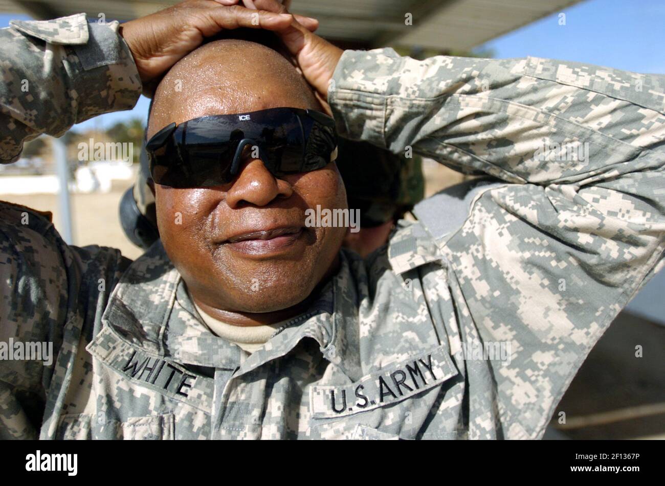 Walter White of Barstow, California, is pictured at checkpoint training