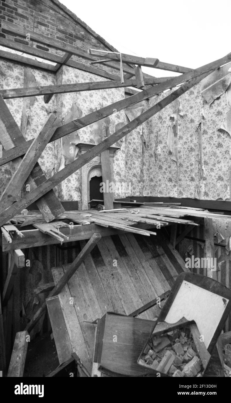 derelict house, Whittlesey Street,South Bank, London, england Stock