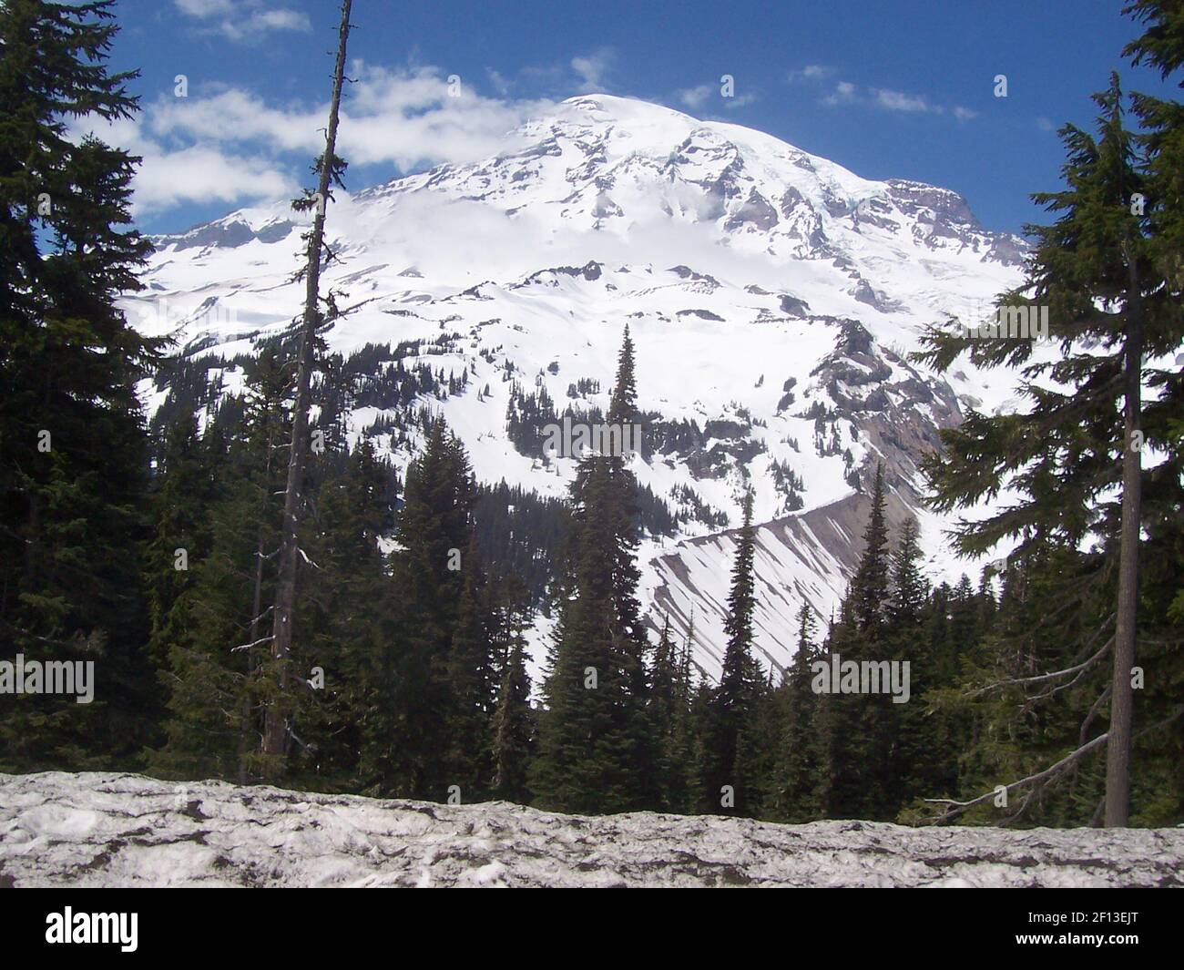 Snowy Mount Rainier rules the Pacific Northwest. The volcano near ...