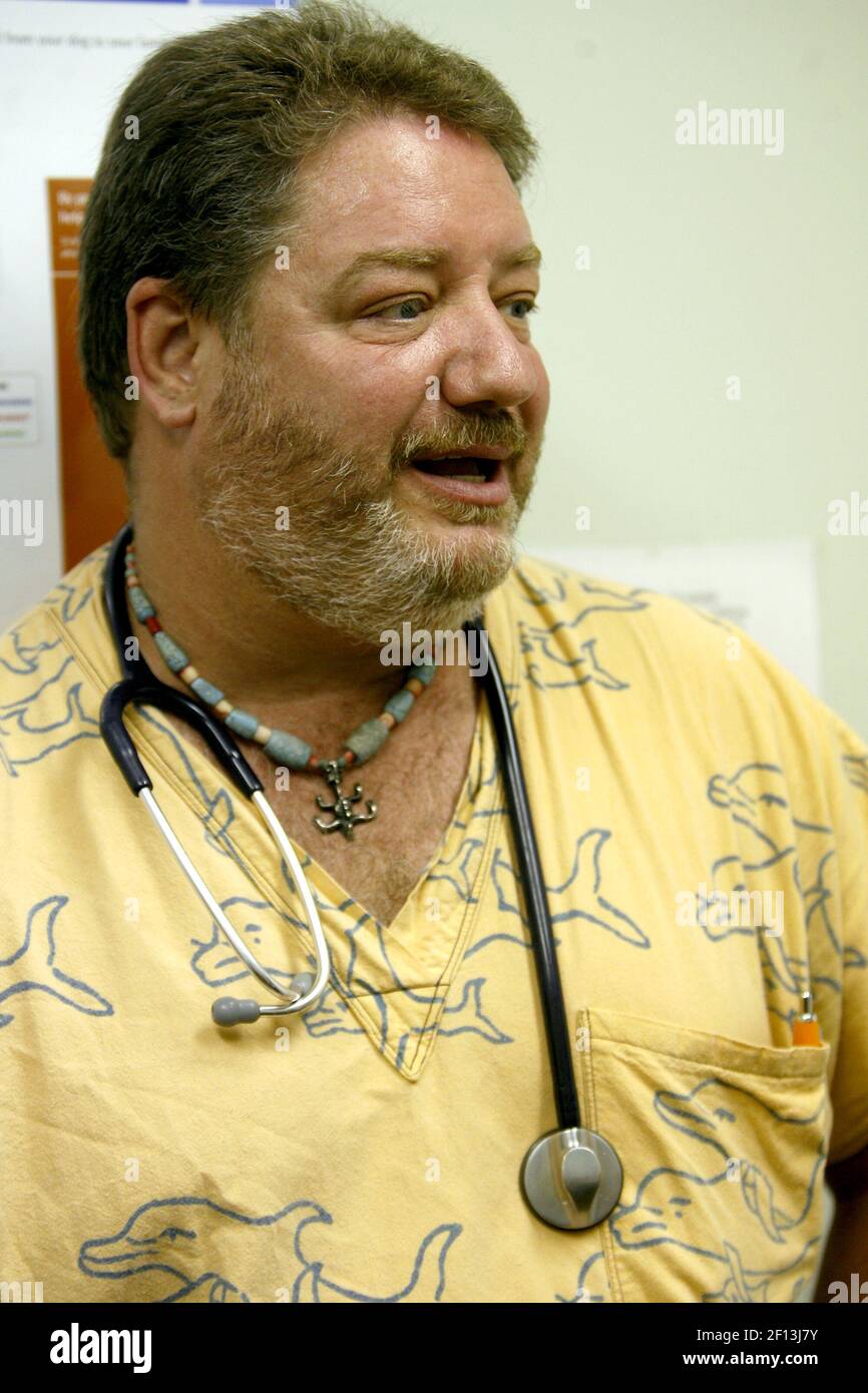 Dr. James Askew at Saucier Veterinary Hospital says he loves working