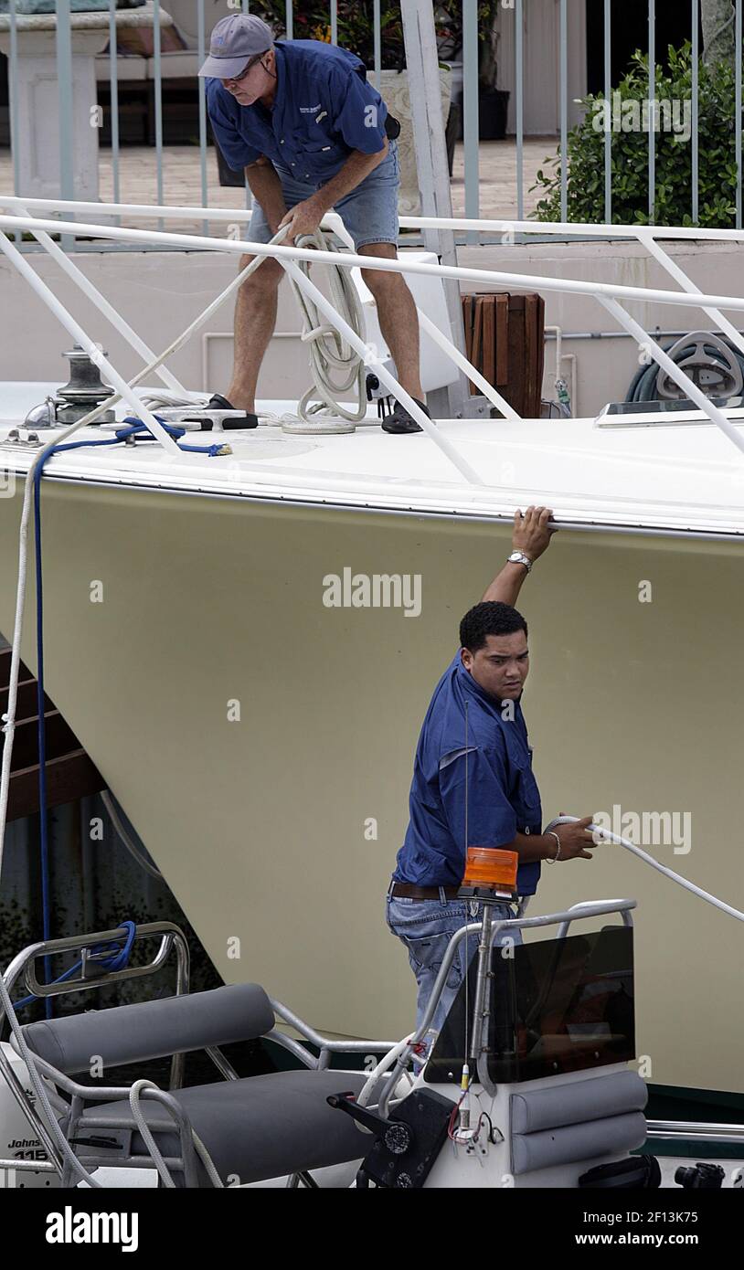 A National Liquidators team repo a luxury boat in North Palm Beach. The