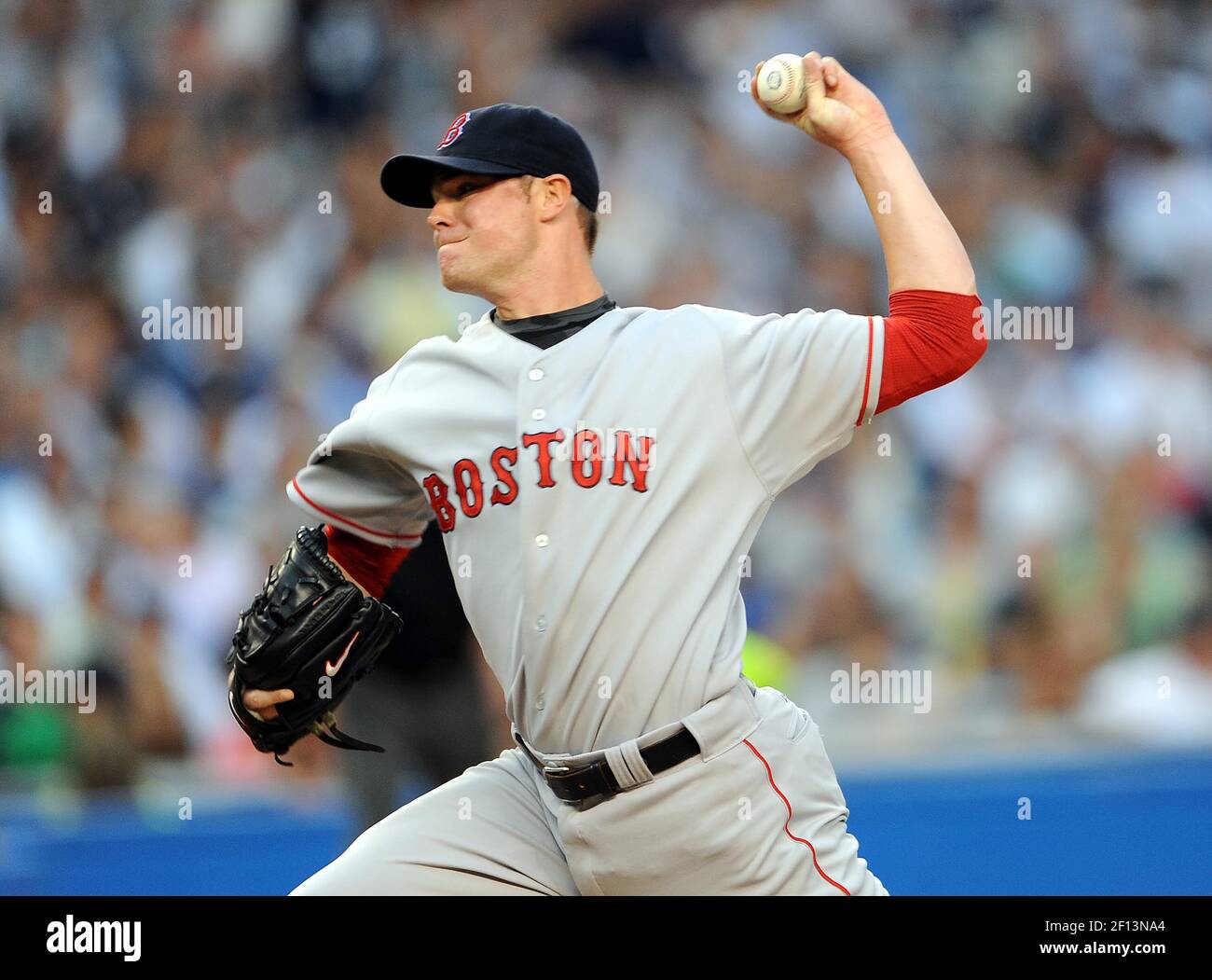 Boston Red Sox's Jon Lester pitches against the Tampa Bay Rays in the first  inning of a baseball game, Sunday, May 4, 2008, in Boston. (AP  Photo/Michael Dwyer Stock Photo - Alamy