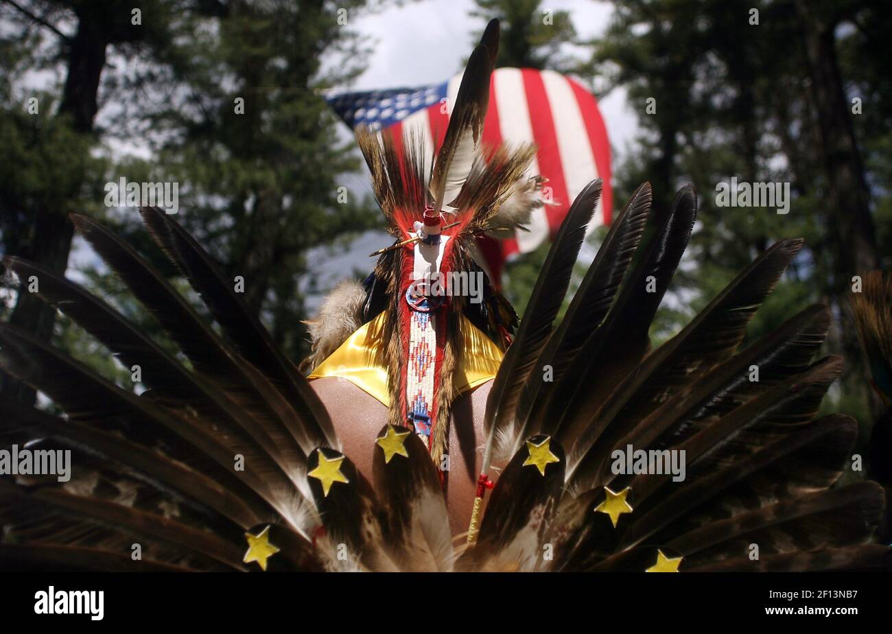 Apesanahkwat, a name that means "black cloud" in Menominee, stands in
