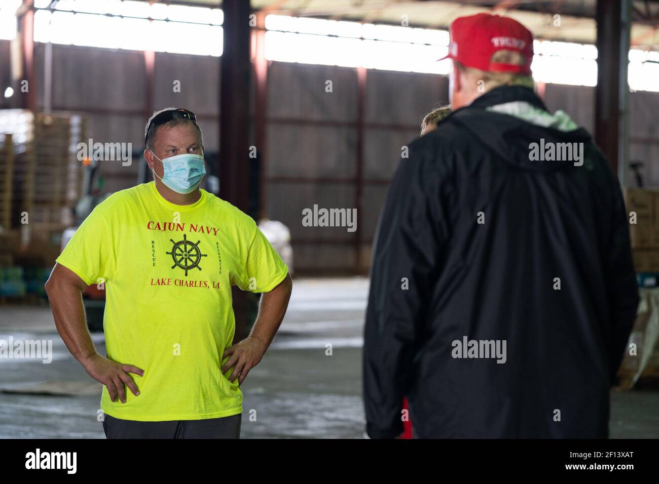 Cajun navy relief center warehouse hires stock photography and images