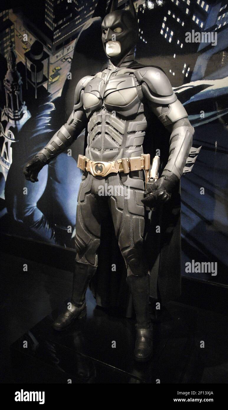 Exhibits, like Batman, stand on display as the Costume Institute presents  the 'Superheroes: Fashion And Fantasy' press preview at the Metropolitan  Museum of Art in New York City, May 4, 2008. (Photo
