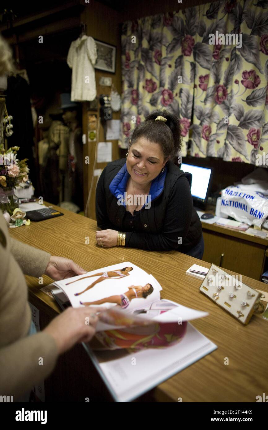 Roseann Ettinger's vintage clothing and jewelry shop in Hazleton