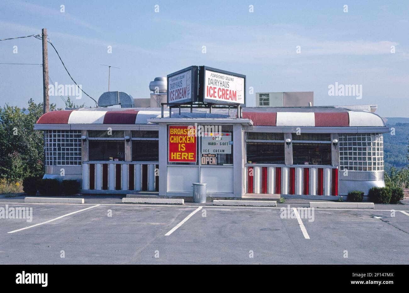 Forgione's Dairyhaus Ice Cream (diner) -  Route 6 -  Mayfield -  Pennsylvania ca. 1984 Stock Photo