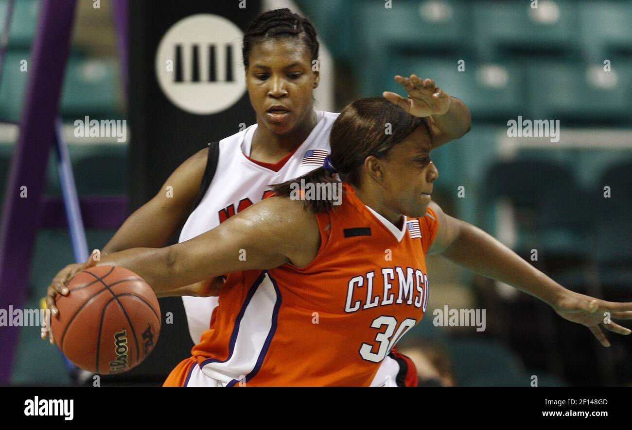 North Carolina State s Chanita Jordan 45 blocks Clemson s