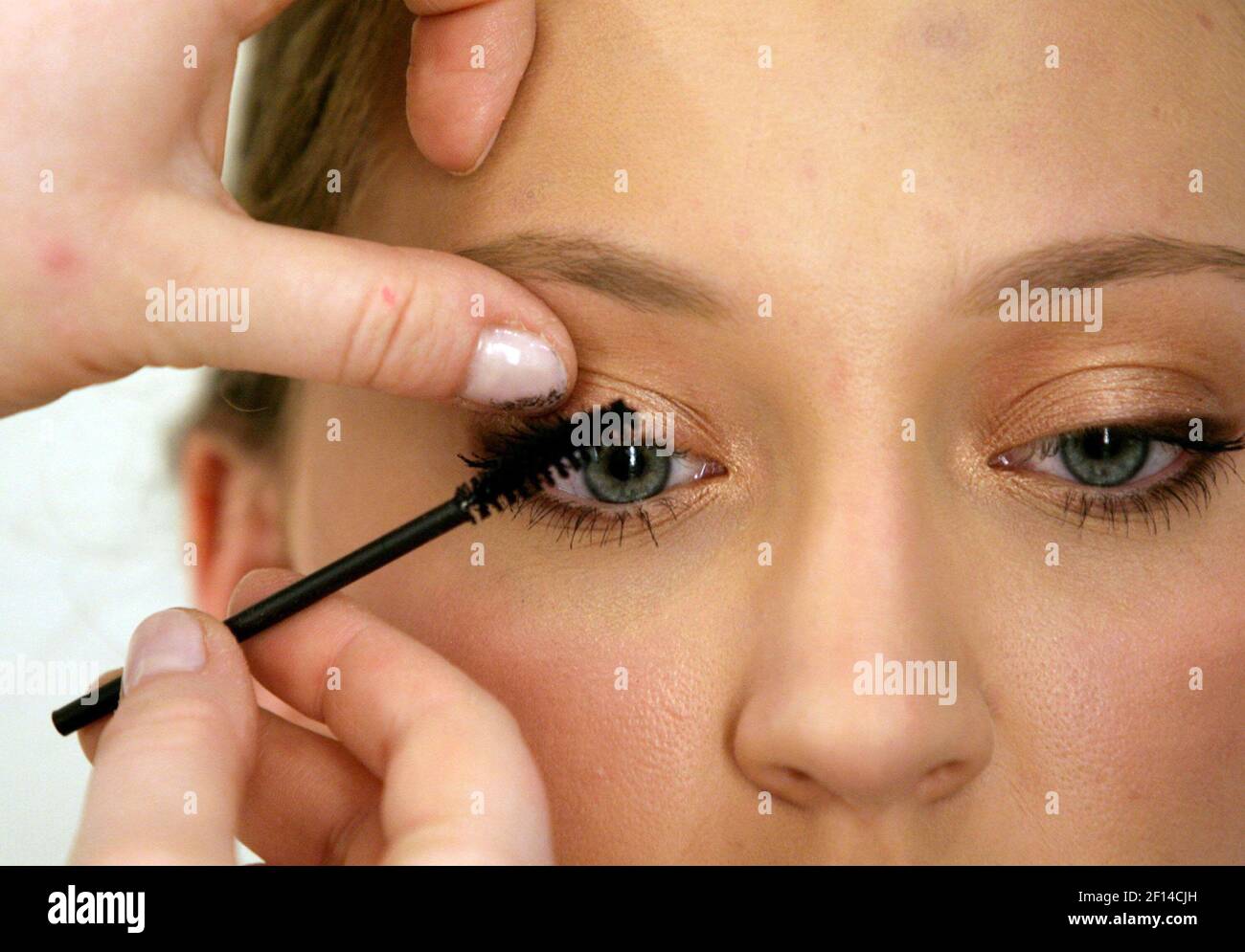 Step 7 Mascara is a must. Place the wand at the base of the eyelash and