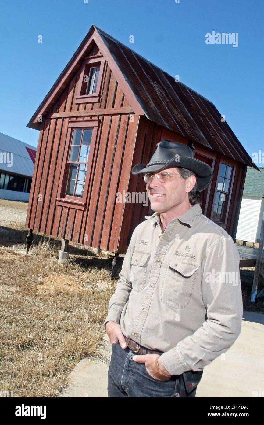 Brad Kittel, owner of Tiny Texas Houses, builds the smallfootprint