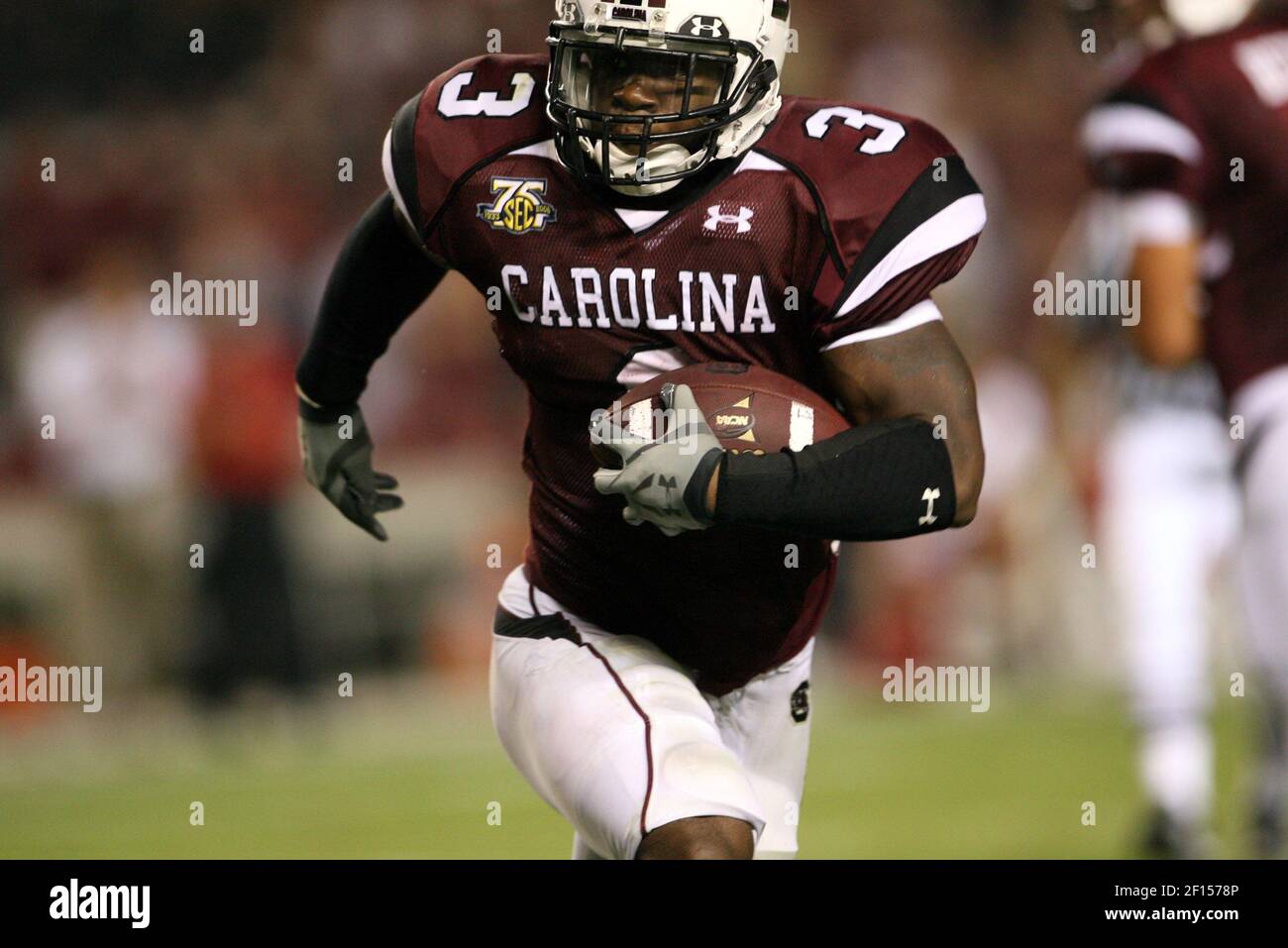 University of South Carolina running back Cory Boyd, runs down the