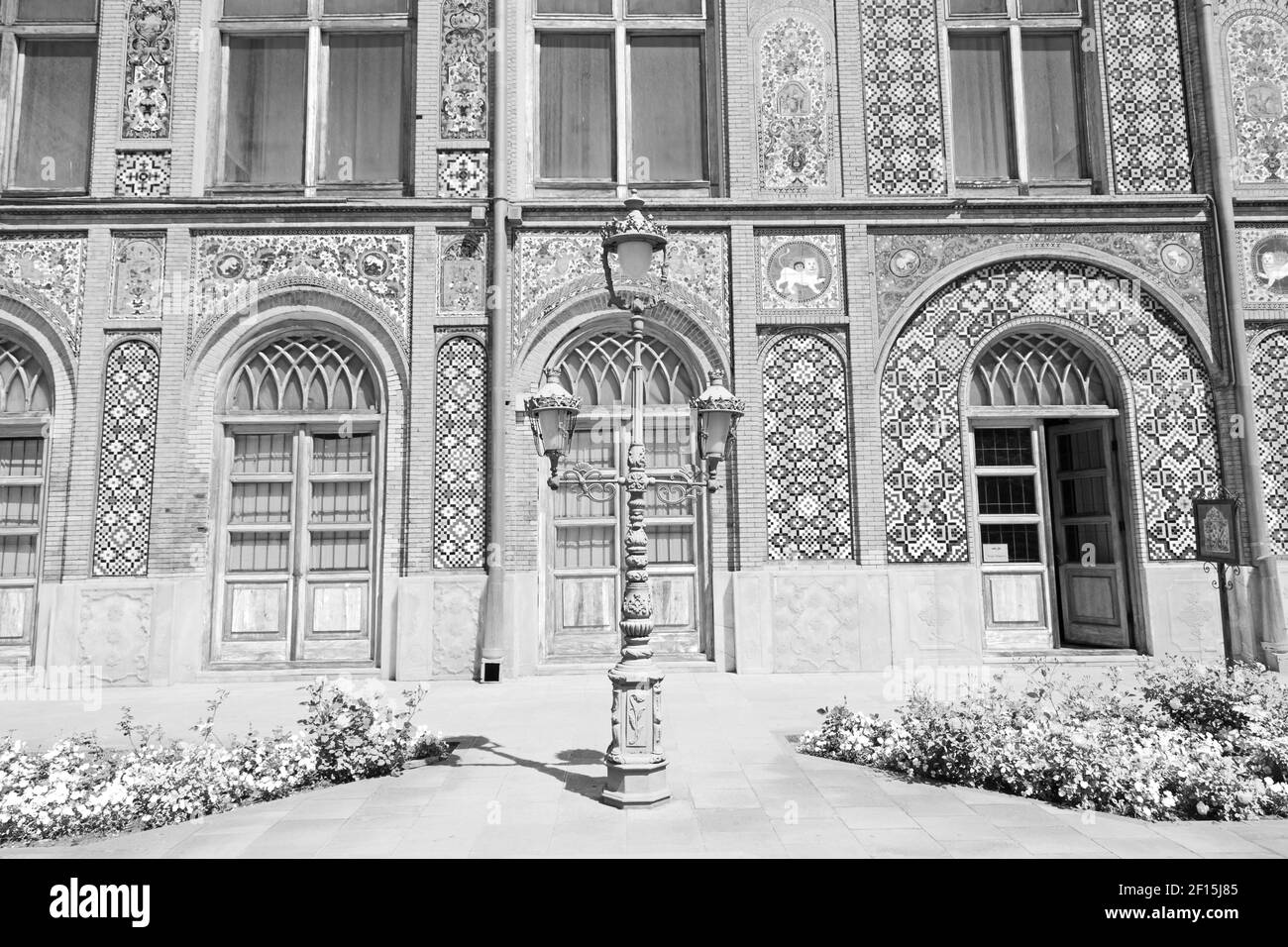 In iran antique palace golestan Stock Photo