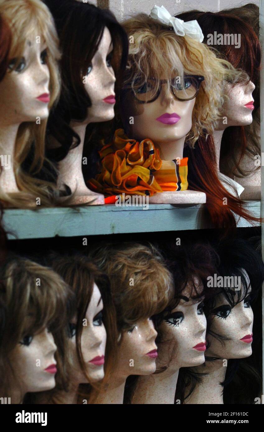 In this photo illustration, wigs courtesy of Nevada Wig Salon, depict that beauty is an
