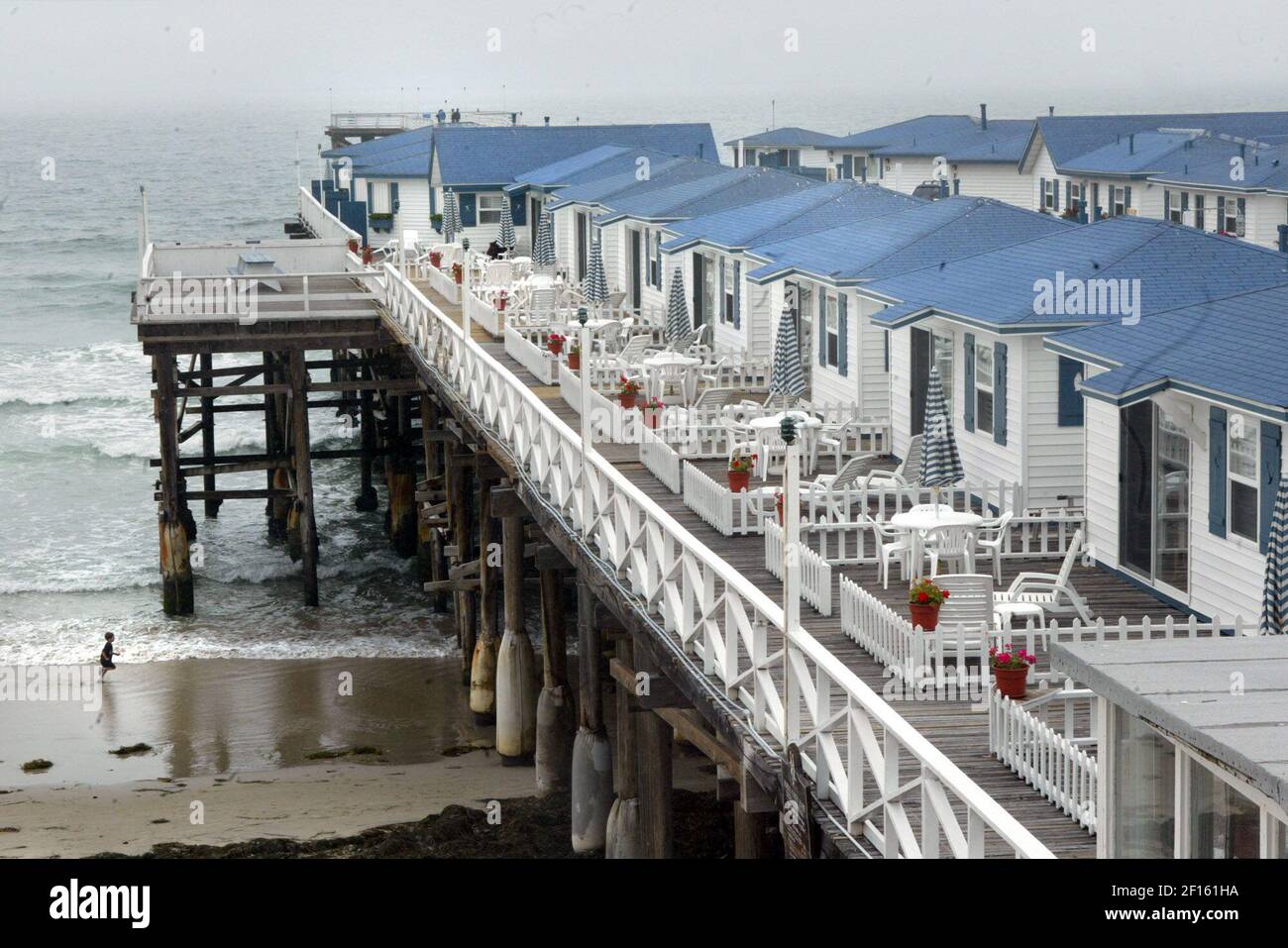 The Crystal Pier Hotel in San Diego, California, offers guests the unique  experience of sleeping in cottages over the Pacific Ocean. (Photo by H.  Lorren Au Jr./Orange County Register/MCT/Sipa USA Stock Photo -