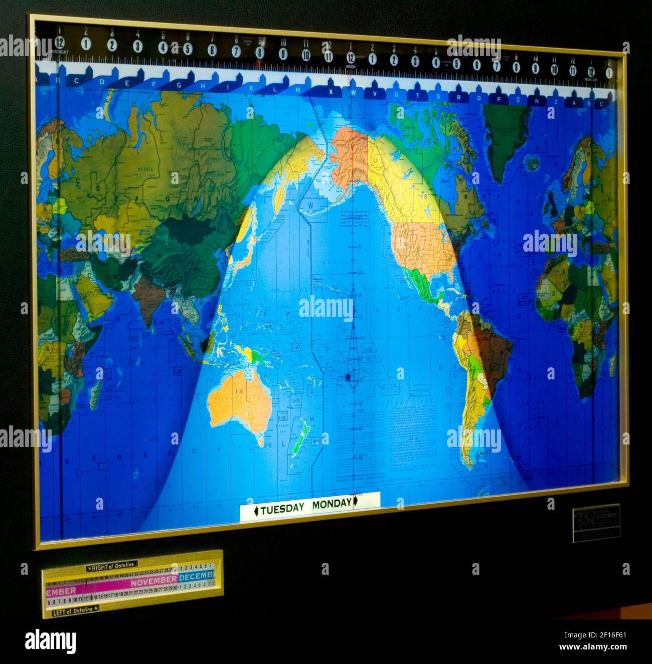 The GeoChron is a map that looks like a flatpanel TV and tracks the