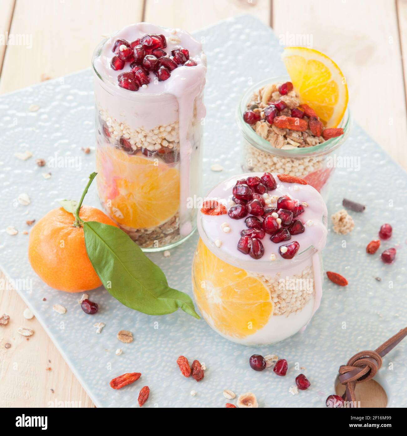 Muesli with yoghurt and fruits Stock Photo Alamy